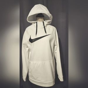 Men's Nike Hoodie Pullover White Size Small Therma-Fit